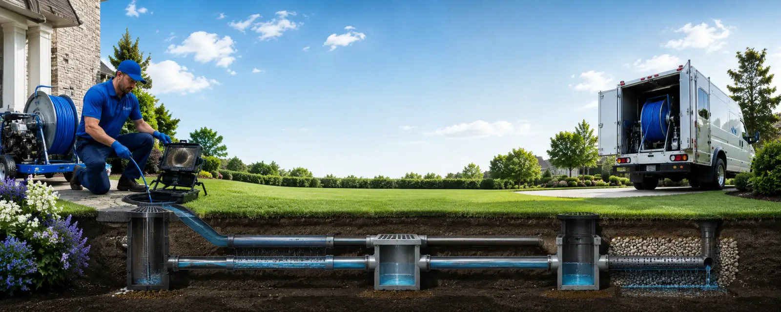 Outdoor drain cleaning information for Marlow, NH